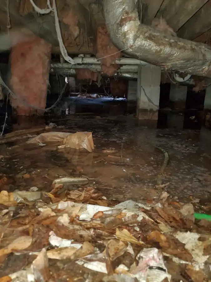 Crawl space flood assessment for Commercial Water Damage Restoration in Putnam
